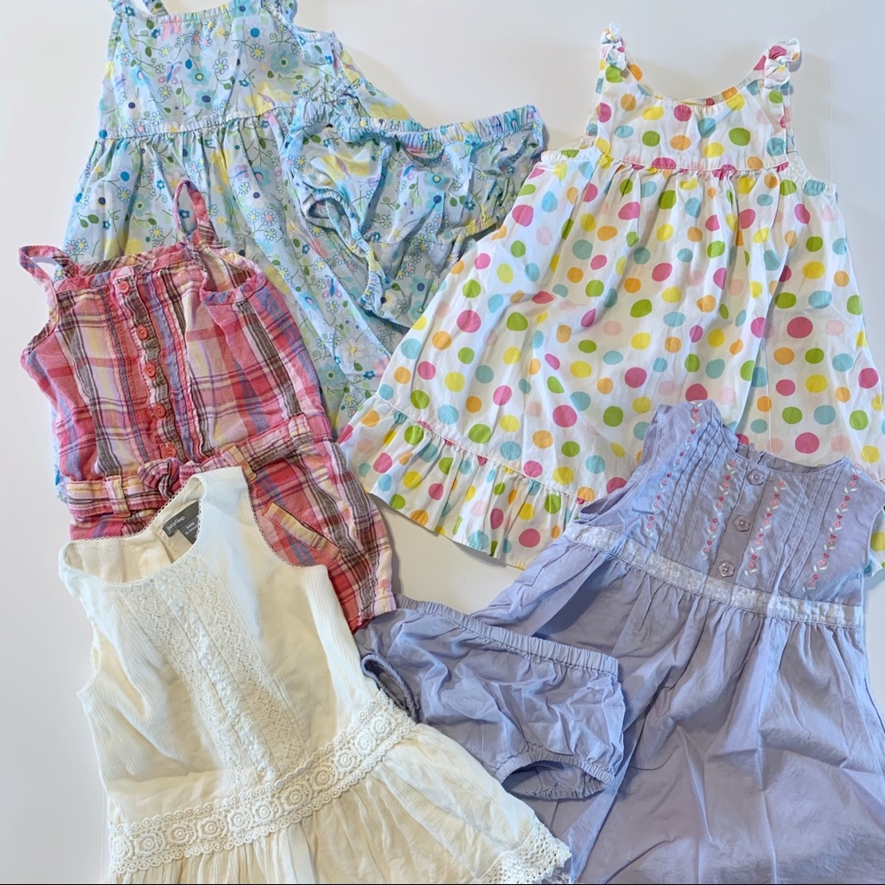Lot of infant toddler girl summer dresses 18-24 m